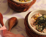 魚肉ソーセージ丼 わさびマヨネーズ編作り方3写真