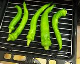 万願寺唐辛子の素焼き作り方2写真