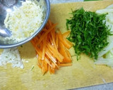 セロリとさきいかの味噌焼きそば作り方1写真