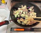 なすと里芋と豚肉のみぞれ生姜あんかけ炒め作り方6写真