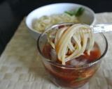 カレー風味の濃厚トマトスープ❤つけ麺作り方5写真