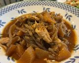 豚バラ大根とこんにゃくの味噌煮作り方9写真