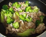 ブロッコリーと豚肉のオイスターソース炒め作り方5写真