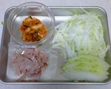 夏に食べよう！とうがんのキムチ炒め作り方1写真