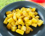じゃがいもとズッキーニ炒め　キャンプ飯作り方4写真