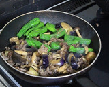 なすとししとうと牛肉の甘辛炒め作り方4写真