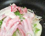 豚ばら肉ともやしの広島焼き風♪カリッ!作り方5写真