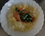 レンジで、いんげんと鮭のずぼらチャーハン作り方2写真