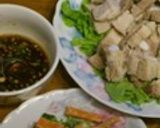 万能タレ☆簡単！茹で豚とピリ辛香味ソース作り方10写真
