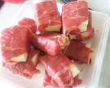 焼肉のたれで煮物★冷凍豆腐の牛巻き作り方4写真