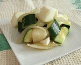 ズッキーニとはんぺんのコロコロ炒め作り方4写真