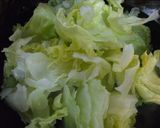 ベーコンレタス醤油炒め de つゆだく丼作り方4写真
