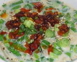 100円の餃子で豆乳担々麺風餃子スープだ作り方6写真