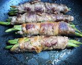 インゲンとゴボウの牛肉巻き作り方3写真