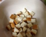 レンジでクルトン作り方1写真
