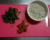 さっぱり！梅しそしらす炒飯♡作り方1写真