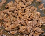 焼肉と半熟卵おにぎり作り方1写真