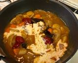 【簡単夕食】麻婆茄子風のせ野菜カレー作り方3写真