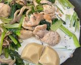 鶏モモ肉と小松菜のクリーム煮作り方8写真