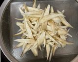 豚肉とごぼうの柳川風卵とじ作り方1写真