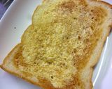 キャベツ・椎茸の軸の焼肉のたれトースト作り方4写真
