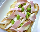 キャベツ・椎茸の軸の焼肉のたれトースト作り方5写真