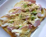 キャベツ・椎茸の軸の焼肉のたれトースト作り方6写真