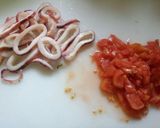 簡単♪いかのガーリックトマトパスタ作り方2写真
