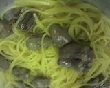 鳥ハツと水菜のパスタ作り方2写真