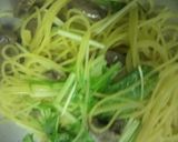 鳥ハツと水菜のパスタ作り方3写真
