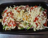 簡単　野菜と卵のチーズ焼き作り方5写真