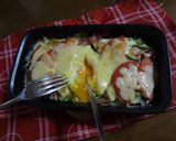 簡単　野菜と卵のチーズ焼き作り方6写真