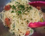 生ハムとトマトマリネのパスタ作り方2写真