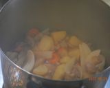 お酢であっさり鶏肉じゃが作り方5写真