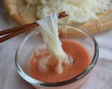 冷やしそうめん＠絶品トマトダレ作り方3写真