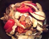 あさりとトマトの田舎風パスタ作り方3写真
