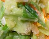 キャベツと晩柑の味噌ヨーグルトわさび和え作り方7写真