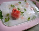 涼しげなスイカとお花のアイスボール☆作り方6写真