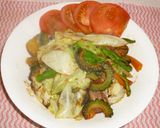 パパの焼肉のたれで野菜炒め作り方7写真