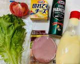 BLTC、簡単シーザーサラダ作り方1写真