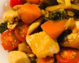 鶏むね肉と野菜のケチャップ炒め作り方4写真