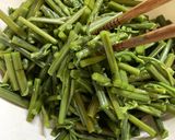 最速アク抜き〜味つけ　わらびのおひたし作り方11写真