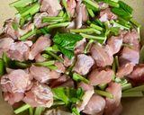 鶏肉と小松菜のオイスター炒め作り方1写真