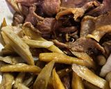 秋の味覚たっぷり肉豆腐作り方1写真