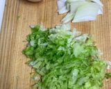 レタス、玉ねぎの巣ごもり卵作り方1写真
