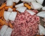 自家製味噌の坦々豚汁作り方1写真