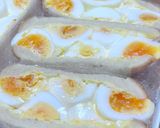 今日の朝ごはん！休日にたっぷりタマゴサンド作り方8写真