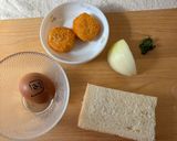 帆立の貝柱風かまぼこのタルタルサンド作り方1写真