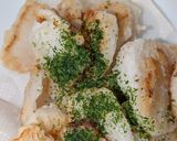 減塩・山芋の素揚げ あおさ粉仕立て作り方6写真