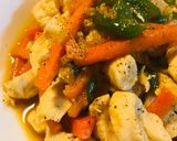 鶏肉とニンジン＆ピーマンの生姜ソース炒め作り方4写真